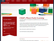Tablet Screenshot of childsplanetlearning.com